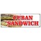 Signmission Cuban Sandwich Banner Heavy Duty 13 Oz Vinyl with Grommets B-72 Cuban Sandwich - alternate 1